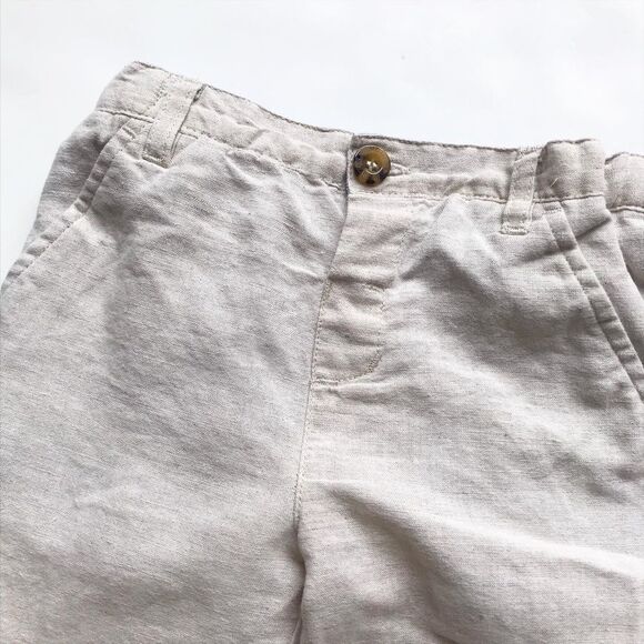 Mon Caramel cream linen pants EUC 18-24 months - Picture 2 of 5